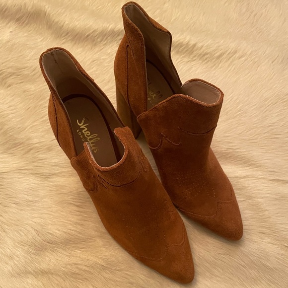 EUC Shelly’s of London Suede Western booties - Picture 2 of 5